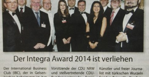 Stadtspiegel Gelsenkirchen zum INTEGRA Award 2014, 08.11.2014